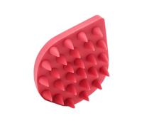 HEMOTON Water Drop Shaped Silicone Hair Scalp Massager Brush for Shampoo and Massage Multifunctional Bathroom Brush Promotes Circulation Red