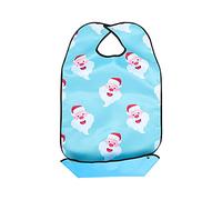 Hemoton Waterproof Adult Bibs Christmas Eating Bibs Washable Neck Bib Adjustable Lightweight Comfortable Feeding Bib Easy- Wipe Clean Bibs for Old Men Toddlers