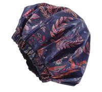 HEMOTON Waterproof Bath Cap for Men, Double Layer Shower Cap with Elastic Band, Reusable Cloth Material, for Showering and Washing Faces at Home,