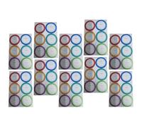 HEMOTON Waterproof Date Label Stickers Made of Sturdy Pp Synthetic Paper 60pcs Easy to Write Portable Bottle Stickers for Bottles and Loose Powder for Home and Office Use