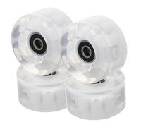 HEMOTON Wear Resistant Double Row Roller Skates with Light Up Wheels for Skating for Beginners Professionals Easy to Install Durable Design