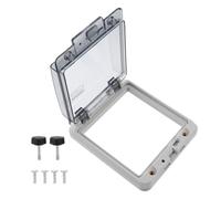 HEMOTON Weatherproof Distribution Box Easy Installation and Convenient to Use with Window for 5 Ways Circuit Breaker, Pp Material Electrical Enclosure for Outdoor and Indoor Electrical