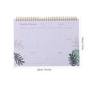HEMOTON Weekly Planner Notepad Spiral Bound with Portable Design and Smooth Paper for School and Home Use, Undated Weekly Planner Notebook to Inspire Creativity and Organise Tasks