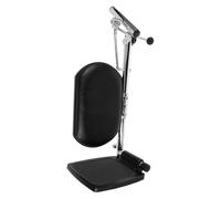 HEMOTON Wheelchair Stainless Steel Leg Rest Footrest Attachment with Detachable Calf Support Pad, Adjustable Angles and Broad Compatibility and Pu Material for Elderly and Patients