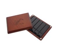 HEMOTON Whistle Storage Box for Saxophone Reed Carry Case Portable Reed Case Double-sided Storage Hold up to Compatible Alto Tenor Soprano Saxophone Clarinet Holder