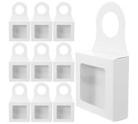HEMOTON Wine Birthday Boxes Hanging Window 12pcs and Bottle with Paper Hook Vintage Wine Storage Holder Anniversary for Gifts