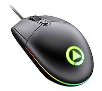 HEMOTON Wired Gaming Mouse Computer Mouse with Breathing Light Strong Resilience Abs Material 800/1200/1600dpi 3 Gears Dpi for Game Office Use