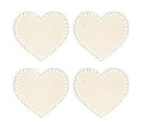 HEMOTON Wooden Bag Bottom Shaper Protects Bag Bottom from Damage 4pcs Beige Mini Handbag Base Board Comfortable to Touch for DIY Knitting and Crochet for Craft and Purse Making