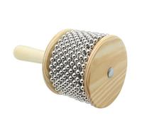 HEMOTON Wooden Cabasa Hand Shaker 3.4' Diameter Large Preschool Percussion Instrument Educational Music