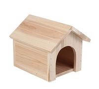 HEMOTON Wooden House Model Triangle Chalet for Squirrel Pet Supplies Resistant to Heat and Bite for Animals Nesting