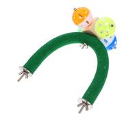 HEMOTON Wooden Parrot Perch Bird Toy Bird Biting Stick Parrot Foraging Toy Perch Cage Stick for Boys and Girls
