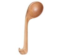 HEMOTON Wooden Soup Spoon Comfortable Grip with Handle for Cooking Large Capacity Easy Storage, Fine Craftsmanship, Smooth and Delicate Finish, Asian Soup Ladle in The Kitchen