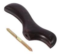 HEMOTON Wooden Trekking Pole Handle Replacement Grip for Hiking Sticks, Solid Wood Cane Handle with Screws, Sturdy Walking Stick Accessory for Outdoor Mobility Aid