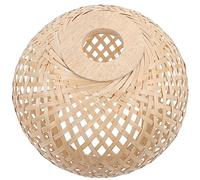HEMOTON Woven Bamboo Lamp Shade, Japanese Style Hand Woven Lamp Cover, Lampshade for Teahouse
