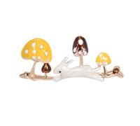 HEMOTON Yellow Mushroom Brooch Pin Alloy Stick Pin for Craft Project with Shiny Simple Design, Excellent Assortment for Brooch Bouquet Base and Fillers