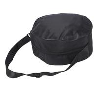 HEMOTON Yoga Wheel Storage Pouch Yoga Wheel Sling Bag Black Polyester Large Capacity with Wide Strap Mat Towel Water Bottle for Going to Classes and Transporting