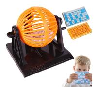 Hemousy Bingo Lottery Game - Recognition Learning Bingo Paper Game Supplies - Portable Manual Balls Hand Draw Shake for Kids Adult Bar Party