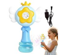 Hemousy Bubble Wand Machine, Automatic Swing Dance Bubble Wand for Toddler, Electric Blower Making Tool for Amusement Parks Outdoor Beaches Backyards