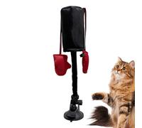 Hemousy Cat Punching Bag Toy, Cat Boxing Gloves Toy, Suction Cup Base, Interactive Boxing Bag Cats Toys for Indoor
