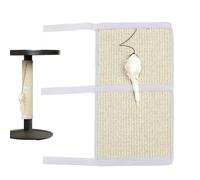 Hemousy Cat Scratcher Pad - Furniture Protection Adhesive Sisal | Table Leg Wrap Around Cat Scratcher | for Home Rental House Outdoor Shelter Living Room Small Medium Large Breeds