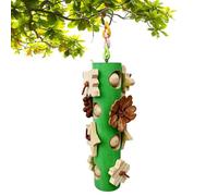 Hemousy Chewing Parrot Toys - 10.4 Inch Natural Wooden Reduce Boredom - Parrot Chewing Toys | for Small Parakeet Cockatiel Lovebirds Conure Canary