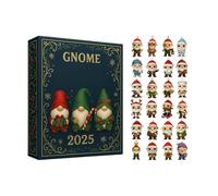 Hemousy Christmas Advent Toy 2025 | 24 Days Acrylic Dwarf Santa Pendant Countdown Calendar - Adorable Christmas Ornament for Teens Youth Boys Girls Men Family Friends