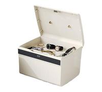 Hemousy Locking Storage Box | Safe Box with Combination Lock,Desk Decor Container Jewelry Organizer for Document Cash Passport Wallet Home Office Dorm Apartment Travel Outdoor