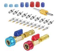 Hemousy Valve Core Removal Tool HVAC - R134A Valve Core Removal Tool,Quick Ergonomic Kit Repair Replacement Accessories for Cooling System Flush Vehicle Conditioning Installer