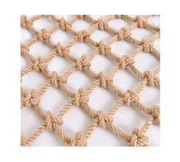 Hemp Cargo Net for Fall Protection, Safety Netting for Children, Decorative Ceiling and Garden Net, Climbing Support Net, 12mm Diameter, 2x7m Size