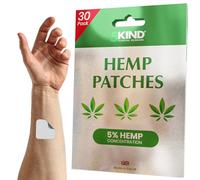 Hemp Patches 480mg - Pack of 30-5% Hemp Oil Concentration - Calming Hemp Patches - Natural Patch Made in UK