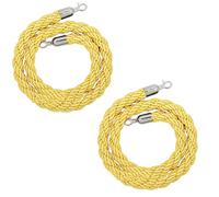 Hemp Queue Barrier Rope with Silver Hook 1/1.5/2/2.5/3m Durable Twisted Design for Crowd Control Ideal for Event Management and Visitor Guidance