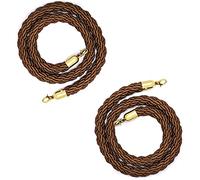 Hemp Ro 2m Twisted Safe Ro for Crowd Control Exhibit and Theater Use Brown 6.6ft Queue ment Solut for Hotels and Events