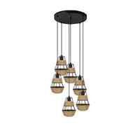 Hemp Rope Ca Retro Pendant Lamp Multi-headed Inrial Wind Scripture Light Fixture Suspended Wire Adjustable Suspension Lighting Ceiling Lighting Living Room Villa Bar Country Style Hangin (D)