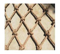 Hemp Rope Cargo Net Child Safety Net Stair Balcony Railing Protection Net Heavy Duty Children Swing Climbing Safety Net Balcony Railing Protective Net Garden Netting,Yellow-2x2m(6.56X6.56ft)