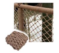 Hemp Rope Climbing Cargo Net for Kids - Safe Playground Fence Mesh for Stairs, Balcony Railings, Garden, Treehouse, Obstacle Course (3x6m / 9.9x18.18ft)
