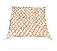 Hemp Rope Climbing Net for Kids Safety 6mm Dia 8cm Mesh Cargo & Decorative NetMulti-Size Options Yellow 1x5m Cat & Clothes Hanging Net