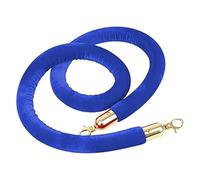 Hemp rope guardrail, Velvet Stanchion Rope with Gold Clasps,Crowd Control Ropes Safety Hanging for Grand Openings(Green,2ft/60cm)