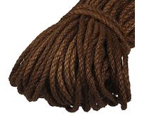 Hemp Rope，Hemp Twine String， Colorful Jute Twine Diameter 5Mm, Natural Jute String Length 100 Meters Suitable for DIY Art Craft Gift Wrapping Home Garden(Dark Brown)