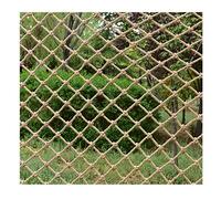 Hemp Rope Net 4mm*12cm Child Safety,Stairway,Pond Netting Pool Protective Cover Protection Stair Balcony Protection(2x7m)