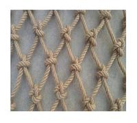 Hemp Rope Net Child Safety Net Cargo Rope Ladder Truck Trailer Heavy Duty Netting Balcony Banister Stair Protection Fence Photo Wall Decoration Mesh Nets Hemp Rope Net Dia 12mm,Mesh 20cm