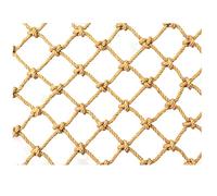 Hemp Rope Net Children Climbing Frame Net Rope Netting Climbing Cargo Net Playground Kids Child Rock Ladder Wall Hammock Treehouse Tree House Dia 8mm,10mm,12mm(Colour:8mm,Size:1x1m/3.28x3.28ft)