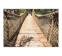 Hemp Rope Net for Outdoor Swinging & Climbing 18mm Thick for Safety 15cm Mesh for Kids' Protection & Versatile Use Perfect for Playgrounds & Decks