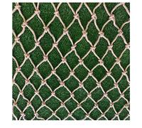 Hemp Rope Net Heavy Duty Cargo Net Dia 8mm Stair Balcony Anti-Fall Net Child Stair Safety Net Rope Climbing Net Balcony Railing Protection Fence Jute Twine String Netting Dia 8mm