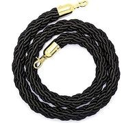 Hemp Rope Stanch Cords for Crowd Control, Polished Hook Safe Ber Rope, Queue ment 3/4" -, Slish, Ideal for Events & Venues