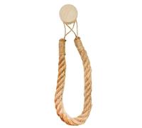 Hemp Rope Toilet Roll Holder, Self Adhesive Log Style Suction Toilet Roll Holder, Vintage Toilet Paper Holder Wall Mounted for Bathroom Kitchen