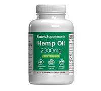 Hemp Seed Oil 2000mg | 120 Softgel Capsules | with Vitamin E
