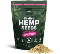 Hemp Seeds 1kg Shelled Hemp Hearts 32g Plant Protein Omega 3 & 6