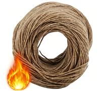 Hemp Wick Roll, Beeswax Wicks for Candle Making 200 Feet Hemp String Raw Wick Hemp Wicks for Candle Making Candle Making Scents Long Wicks for Candlemaking(A)