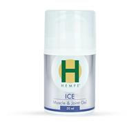 HEMPE Ice Muscle & Joint Gel - Hemp Cream with Cooling Support for Neck, Back, Shoulders, and Legs - CBD, Menthol, and Natural Extracts - 50ml