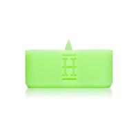Hemper Cache Unbreakable Silicone Ashtray with Poker - Heat-Resistant Debowling Ashtray for Smokers - Non-Stick, Easy-to-Clean Ash Holder for Home Office, and Outdoor Use - (Glow In The Dark Green)